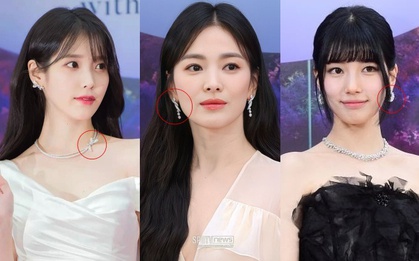 Song Hye Kyo, IU đeo trang sức tiền tỷ dự Baeksang 2023, ai đầu tư hơn?