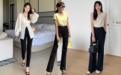 Mặc quần đen sang hơn khi kết hợp cùng 5 mẫu áo