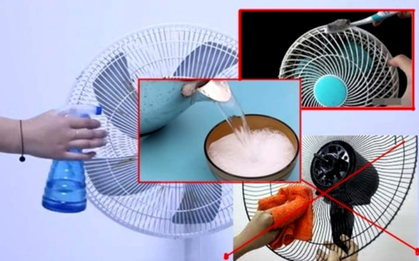 Mẹo làm sạch quạt không cần tháo khung, không cần rửa