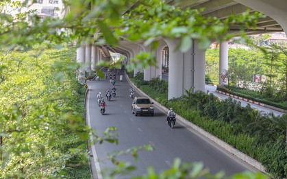 Cận cảnh những con đường "giải nhiệt" ngày hè giữa lòng Thủ đô