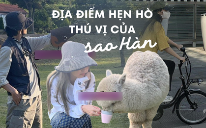 Thì ra sao Hàn cũng lựa chọn địa điểm hẹn hò như bao cặp đôi khác: đi sở thú hay trò chuyện ở công viên đều có đủ