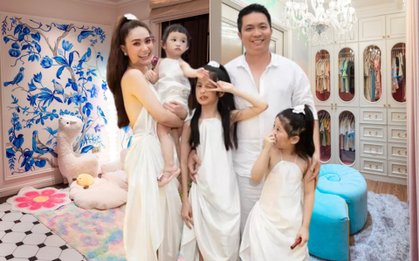 Hoa mắt trước phòng ngủ của 3 tiểu công chúa nhà Đoàn Di Băng: không gian "tràn mùi sang chảnh", lung linh như truyện tranh