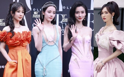 Thảm đỏ đêm từ thiện Bazaar: Nhiệt Ba - Angela Baby gợi cảm so kè Dương Tử khác lạ