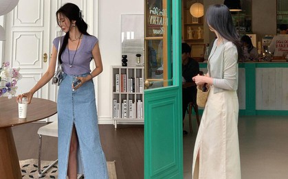 4 kiểu chân váy dài đáng sắm hơn chân váy bút chì