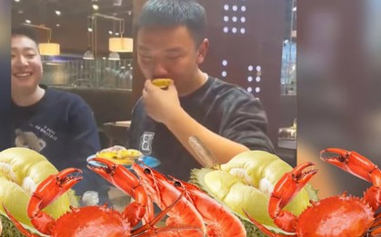 Nhóm thanh niên 7 người ăn hết 300 con cua trong bữa buffet