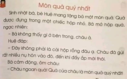 Chuyên gia nói gì về bài tập đọc tiếng Việt lớp 1 được cho là "dạy hư trẻ em"?