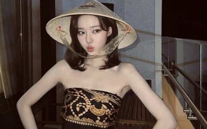Winter (aespa) khoe ảnh đội nón lá Việt Nam