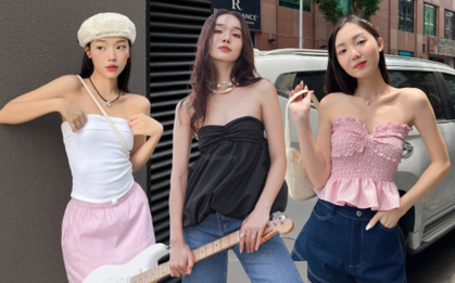 5 mẫu áo ống xinh ''hết nấc'' giá chỉ từ 153k: Kiểu dáng sành điệu, phối với quần jeans hay chân váy đều ăn ý