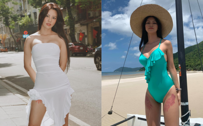 Bạn gái kém 11 tuổi của đạo diễn Nguyễn Quang Dũng mặc nóng bỏng ở đời thường