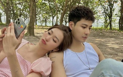 Hậu trường Gia Đình Mình Vui Bất Thình Lình: Khả Ngân tựa vai Thanh Sơn cực tình cảm