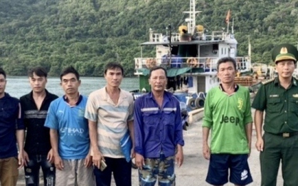 Cứu 6 ngư dân trên tàu cá Bình Định bị nạn trên biển Côn Đảo