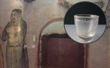 Tìm thấy cái chén kỳ lạ “xuyên không” trong mộ cổ 1.000 năm