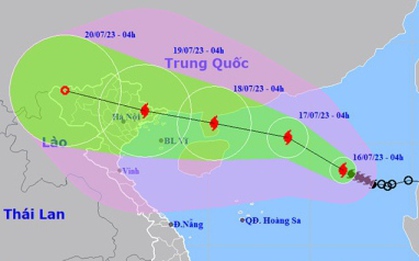 Bão số 1 tăng cấp nhanh và còn mạnh thêm, hướng về miền Bắc nước ta