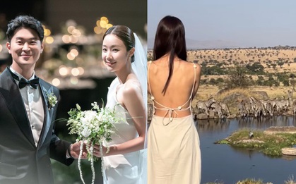 Choiza khoe ảnh bà xã trong tuần trăng mật ở châu Phi