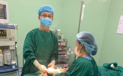Ngồi chơi trước cửa, bé trai 5 tuổi bị chó lạ lao vào mặt cắn