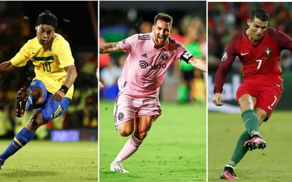 10 cầu thủ sút phạt thành bàn nhiều nhất lịch sử: Messi vượt mặt Ronaldo nhưng vẫn thua xa người dẫn đầu