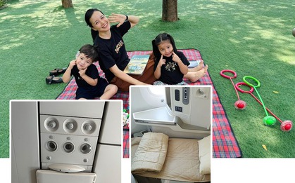 Con gái xin chăn đắp trên máy bay, MC Minh Trang kiên quyết từ chối, lý do đưa ra khiến nhiều người đồng tình