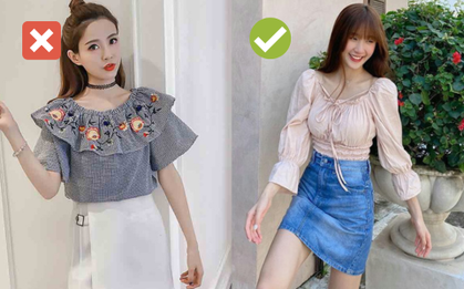 4 kiểu áo không nên sắm vì dễ làm lộ khuyết điểm trên cơ thể