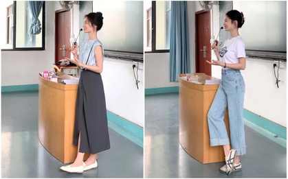 Cô giáo trẻ gây trầm trồ vì BST outfit đi dạy cực phẩm, đơn giản mà vẫn đẹp: “Dạy tốt không có nghĩa là phải ăn mặc lôi thôi”