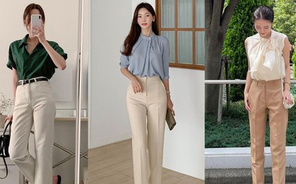 Diện quần ống đứng trẻ trung tới công sở với 10 công thức