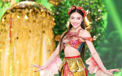 Cô gái gây sốt khi hóa nàng Tấm trong đêm thi Trang phục Văn hoá dân tộc Miss Grand Vietnam 2023 là ai?