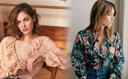 Mặc đẹp như phụ nữ Pháp với áo blouse họa tiết hoa nhỏ xinh