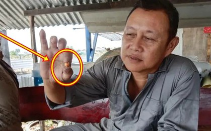 Mua ốc về nhậu, người đàn ông bất ngờ đổi đời nhờ nhặt được vật lạ màu cam