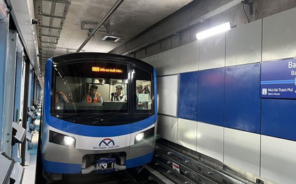 Tàu Metro số 1 TP.HCM lần đầu chạy thử toàn tuyến từ Bến Thành đến Suối Tiên