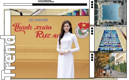 Góc sống ảo "triệu view" trong trường học: Nơi ngắm được cả máy bay, nơi gói cả mùa thu Hà Nội!