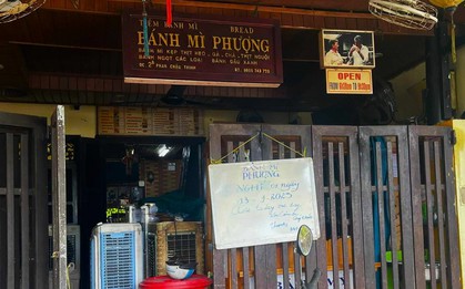 Bánh mì Phượng treo bảng tạm nghỉ sau vụ 31 người bị ngộ độc ở Hội An