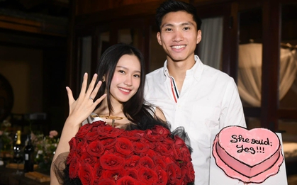 Đoàn Văn Hậu cầu hôn thành công bạn gái Doãn Hải My