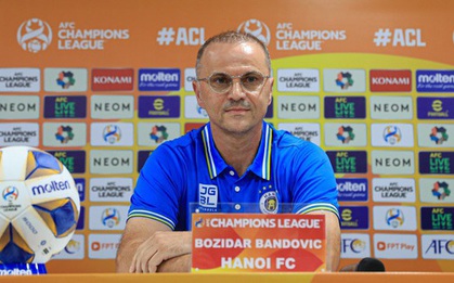 HLV Bandovic chỉ ra lý do giúp Hà Nội FC giành điểm trước đội bóng Hàn Quốc tại AFC Champions League