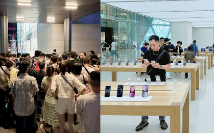 Người Việt xếp hàng từ đêm, đội mưa để mua sớm iPhone 15 tại Thái Lan, Singapore