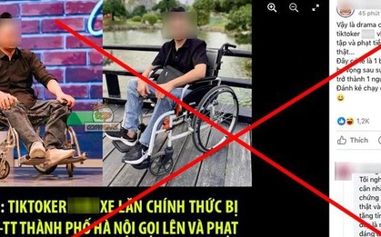 Sự thật tin Tiktoker ngồi xe lăn bị phạt 7,5 triệu đồng sau bài đăng "bị quán phở đuổi"