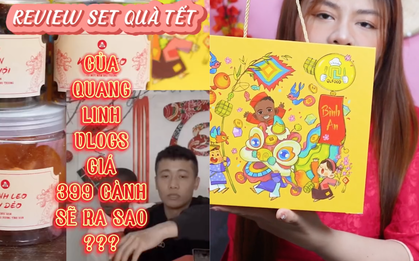 Review set quà Tết 399k của Quang Linh Vlogs: Các món có đặc trưng riêng, được TikToker dành lời khen đặc biệt