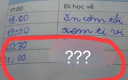 Đang làm bài tập viết thời khóa biểu thì bí ý tưởng, học sinh tiểu học có màn chữa cháy khiến người có trí tưởng tượng nhất cũng "đứng hình"
