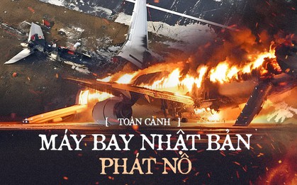 Toàn cảnh vụ máy bay Nhật Bản phát nổ: Cú va chạm kinh hoàng trên đường băng và phép màu 90 giây giúp cứu sống gần 400 hành khách