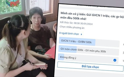 Bức xúc với yêu cầu trích quỹ lớp để lì xì Tết giáo viên, một phụ huynh gay gắt: "Lần này, mình quyết làm đến cùng!"