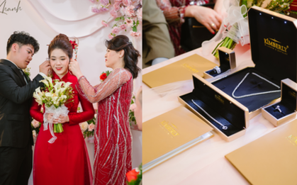 Chú rể từ Mỹ về Hậu Giang rước dâu, đám cưới hoành tráng với hồi môn 400 viên kim cương