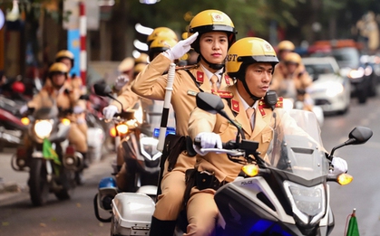 Những hình ảnh ấn tượng trong Lễ ra quân Năm An toàn giao thông 2024