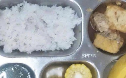 Xôn xao suất ăn trưa cho học sinh tiểu học ở Hà Tĩnh như cho "người giảm cân"