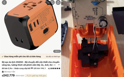 Mua cục sạc 2.500W giá chưa đến 200.000 đồng trên Temu, người dùng nhận được gì?