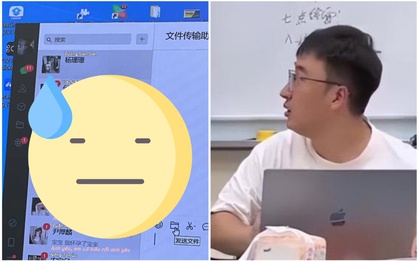 Nam sinh lên thuyết trình vô tình để lộ màn hình tin nhắn, nội dung khiến cả lớp ngượng "chín mặt": Hiện trường phim truyền hình gì đây?