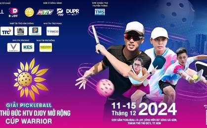 Giải pickleball PWR Thủ Đức HTV DJOY mở rộng - Cúp WARRIOR chính thức diễn ra vào tháng 12