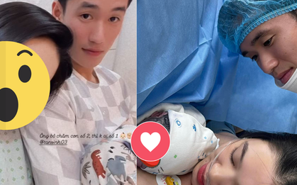 Lộ hình ảnh đầu tiên của hotgirl ngân hàng Bích Trâm sau khi sinh quý tử cho trung vệ U23 Việt Nam Huỳnh Tấn Sinh