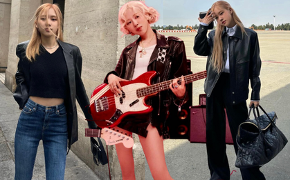 Rosé lại khiến áo khoác da "hot" hơn nữa rồi!