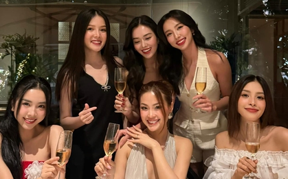 Khung hình hot nhất hôm nay: Hội 6 nàng hậu bị đồn nghỉ chơi, Thuỳ Tiên - Tiểu Vy không sexy bằng 1 người
