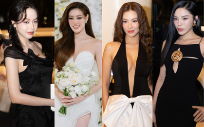 Vũ trụ Hoa hậu tại đám cưới Khánh Vân: Kim Duyên góp mặt giữa tin đồn nghỉ chơi, Kỳ Duyên - Thiên Ân cực slay