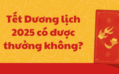 Tết Dương lịch 2025 người lao động có được thưởng?