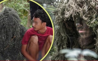 Cảnh sát cải trang thành đống cỏ khô để bắt kẻ xâm hại tình dục